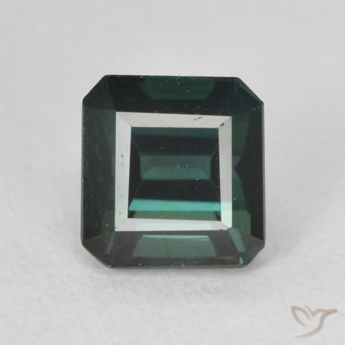1.43ct Натуральный Голубовато-зеленый Турмалин, Изумрудная огранка, Чистота VS