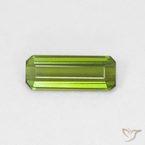 0.70ct Натуральный Темно-зеленый Турмалин, Изумрудная огранка, Чистота VVS