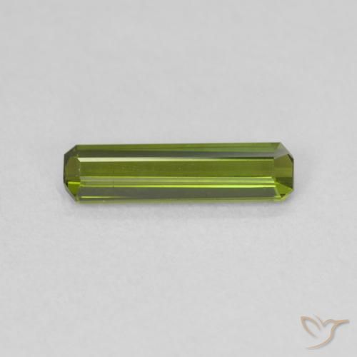 0.66ct Натуральный Темно-зеленый Турмалин, Октагон / Изумрудная Огранка, Чистота VVS, Photo A