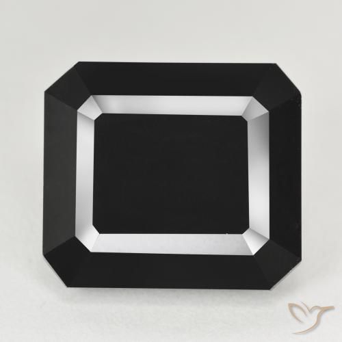 26.25ct Натуральный Шерл Турмалин, Изумрудная огранка, Непрозрачный