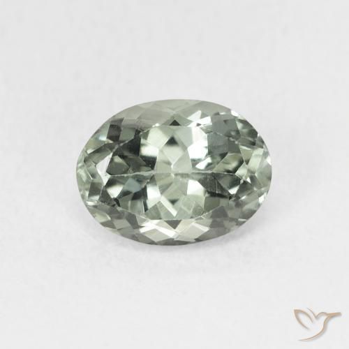 1.38ct Натуральный Средний зелено-серый Турмалин, Овал, Чистота VS