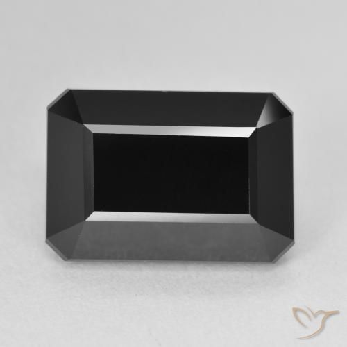 9.07ct Натуральный Шерл Турмалин, Изумрудная огранка, Непрозрачный