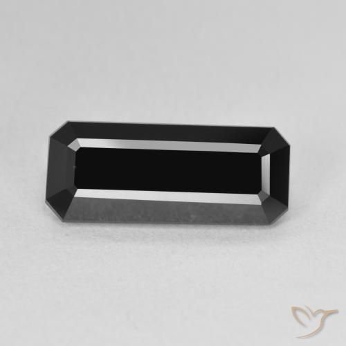 3.58ct Натуральный Шерл Турмалин, Изумрудная огранка, Непрозрачный