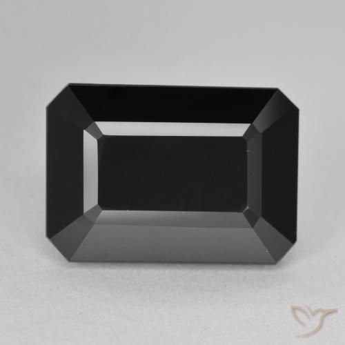 11.01ct Натуральный Шерл Турмалин, Изумрудная огранка, Непрозрачный