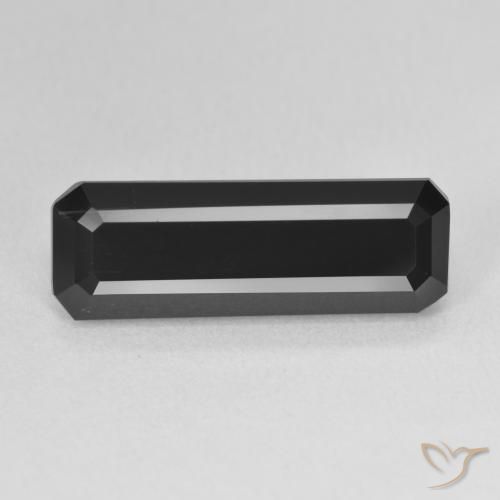 7.20ct Натуральный Шерл Турмалин, Изумрудная огранка, Непрозрачный