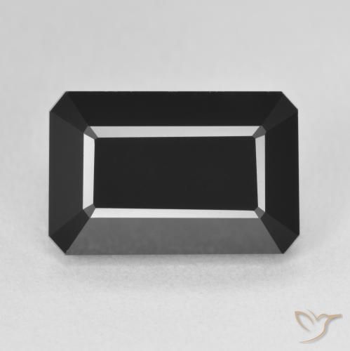 9.48ct Натуральный Шерл Турмалин, Изумрудная огранка, Непрозрачный