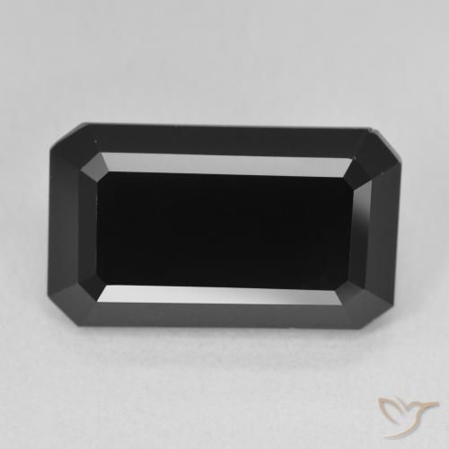 11.61ct Натуральный Шерл Турмалин, Изумрудная огранка, Непрозрачный