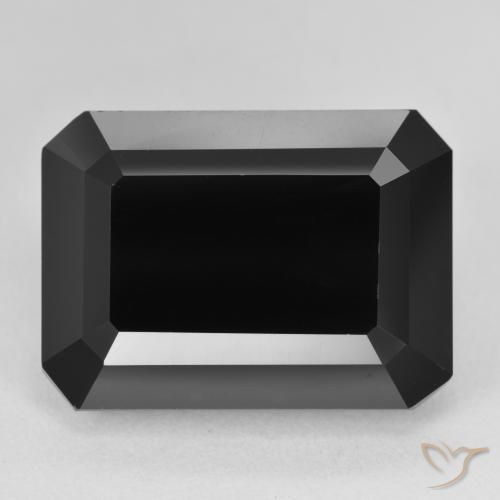 25.94ct Натуральный Шерл Турмалин, Изумрудная огранка, Непрозрачный
