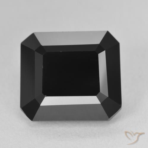10.24ct Натуральный Шерл Турмалин, Изумрудная огранка, Непрозрачный