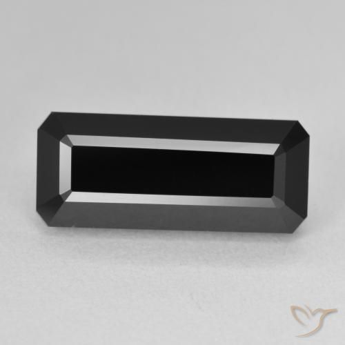 8.17ct Натуральный Шерл Турмалин, Изумрудная огранка, Непрозрачный