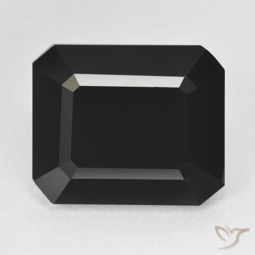 13.41ct Натуральный Шерл Турмалин, Изумрудная огранка, Непрозрачный