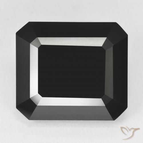 22.86ct Натуральный Шерл Турмалин, Изумрудная огранка, Непрозрачный