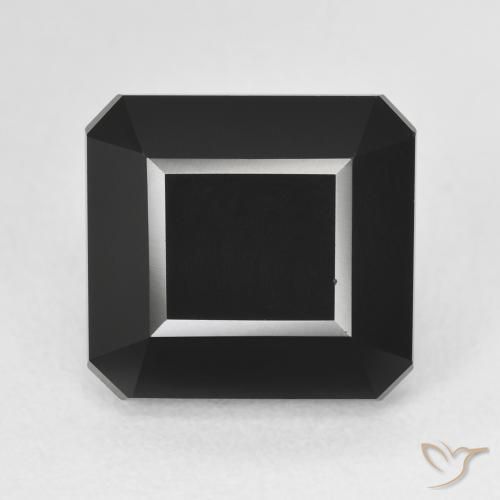 8.84ct Натуральный Шерл Турмалин, Изумрудная огранка, Непрозрачный