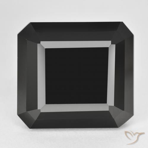 38.66ct Натуральный Шерл Турмалин, Изумрудная огранка, Непрозрачный