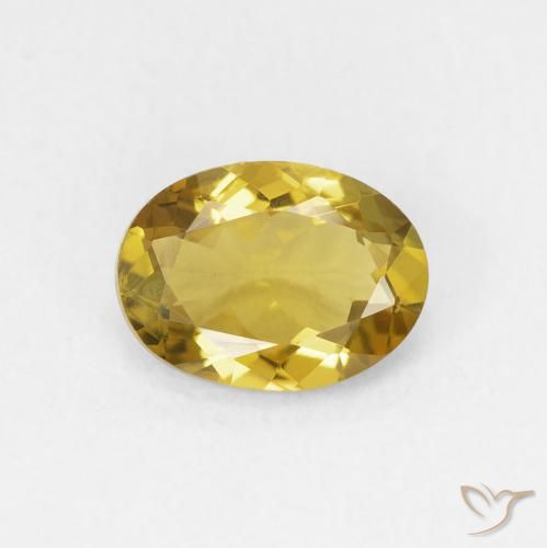 1.24ct Натуральный Золотой Турмалин, Овал, VVS-VS