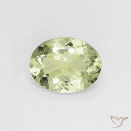 1.12ct Натуральный Серо-зеленый Турмалин, Овал, VVS-VS