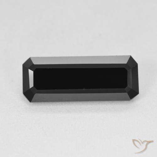4.34ct Натуральный Шерл Турмалин, Изумрудная огранка, Непрозрачный