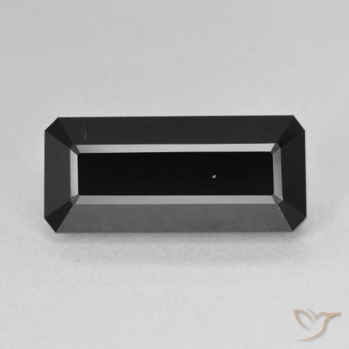 7.51ct Натуральный Шерл Турмалин, Изумрудная огранка, Непрозрачный