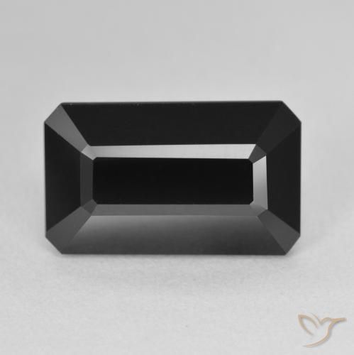9.26ct Натуральный Шерл Турмалин, Изумрудная огранка, Непрозрачный