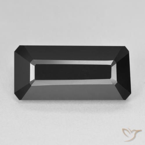 11.34ct Натуральный Шерл Турмалин, Изумрудная огранка, Непрозрачный