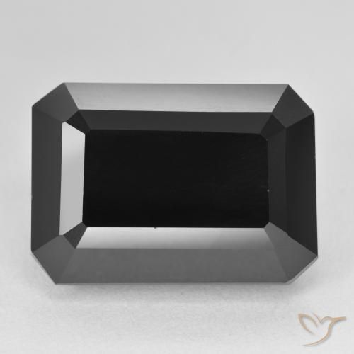 25.38ct Натуральный Шерл Турмалин, Изумрудная огранка, Непрозрачный