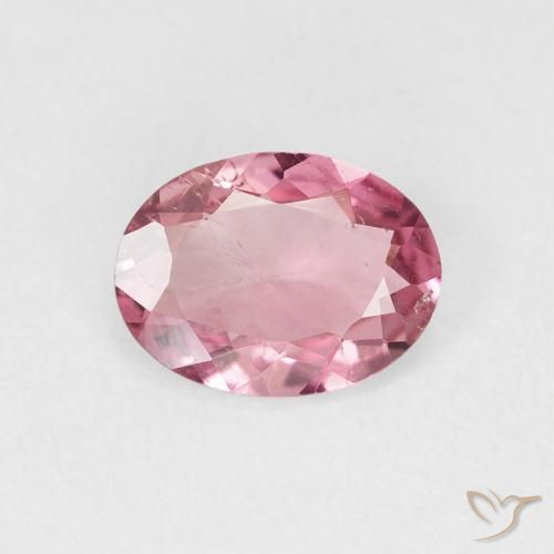 0.95ct Натуральный Светло-розовый Турмалин, Овал, Чистота VS