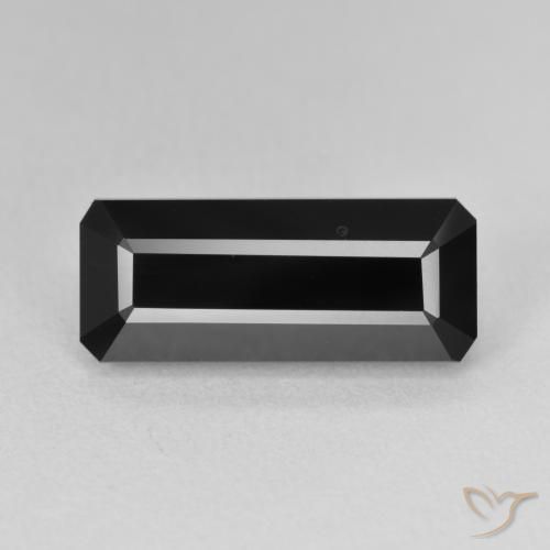 6.85ct Натуральный Шерл Турмалин, Изумрудная огранка, Непрозрачный