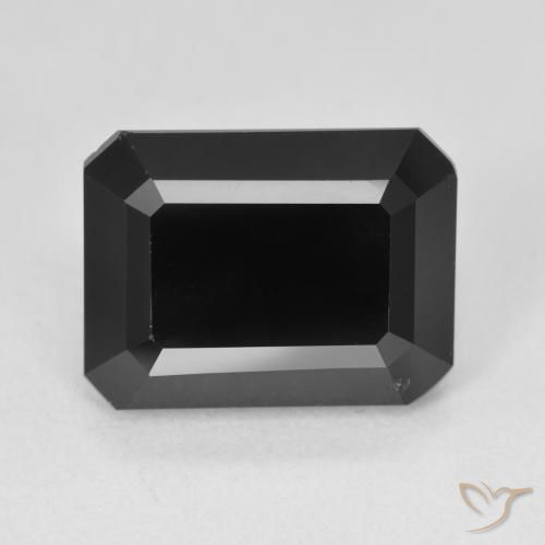 7.82ct Натуральный Шерл Турмалин, Изумрудная огранка, Непрозрачный