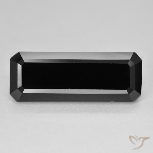 11.56ct Натуральный Шерл Турмалин, Октагон / Изумрудная Огранка, Непрозрачный, Photo A