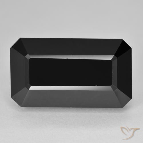 23.44ct Натуральный Шерл Турмалин, Изумрудная огранка, Непрозрачный