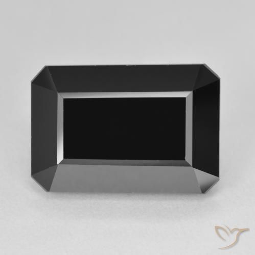 14.52ct Натуральный Шерл Турмалин, Изумрудная огранка, Непрозрачный