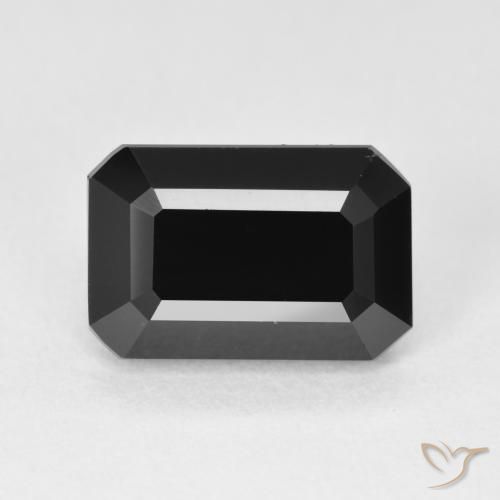 4.42ct Натуральный Шерл Турмалин, Изумрудная огранка, Непрозрачный
