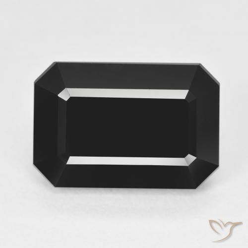 10.02ct Натуральный Шерл Турмалин, Изумрудная огранка, Непрозрачный