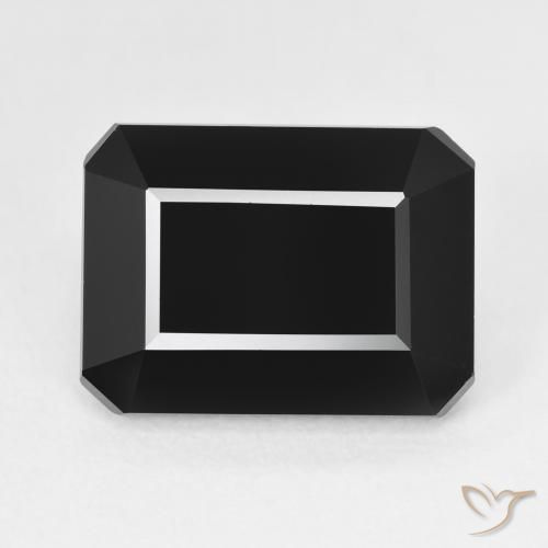 10.29ct Натуральный Шерл Турмалин, Изумрудная огранка, Непрозрачный