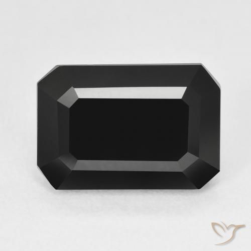 5.97ct Натуральный Шерл Турмалин, Изумрудная огранка, Непрозрачный