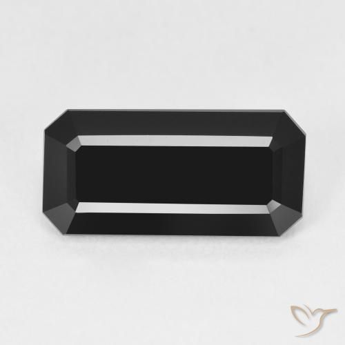 5.66ct Натуральный Шерл Турмалин, Изумрудная огранка, Непрозрачный