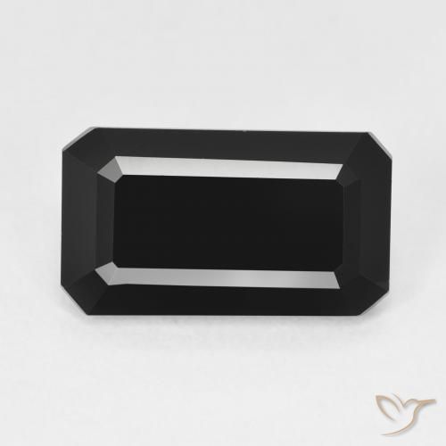 6.61ct Натуральный Шерл Турмалин, Изумрудная огранка, Непрозрачный