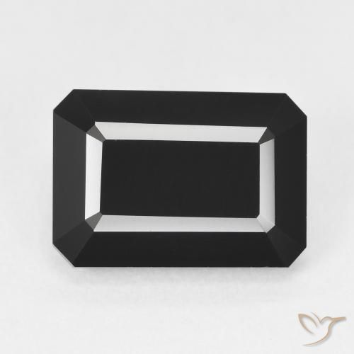 7.07ct Натуральный Шерл Турмалин, Изумрудная огранка, Непрозрачный