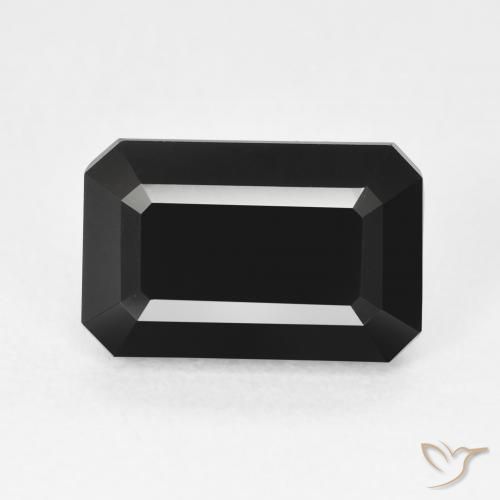 4.83ct Натуральный Шерл Турмалин, Изумрудная огранка, Непрозрачный