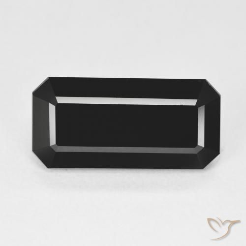 7.47ct Натуральный Шерл Турмалин, Изумрудная огранка, Непрозрачный