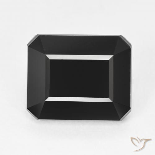 7.04ct Натуральный Шерл Турмалин, Изумрудная огранка, Непрозрачный