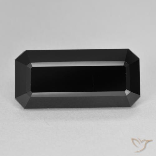 10.67ct Натуральный Шерл Турмалин, Изумрудная огранка, Непрозрачный