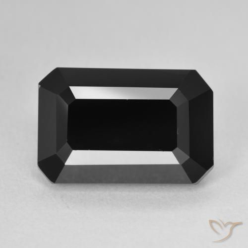 8.97ct Натуральный Шерл Турмалин, Изумрудная огранка, Непрозрачный