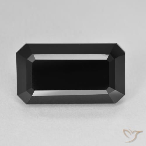 10.96ct Натуральный Шерл Турмалин, Октагон / Изумрудная Огранка, Непрозрачный, Photo A