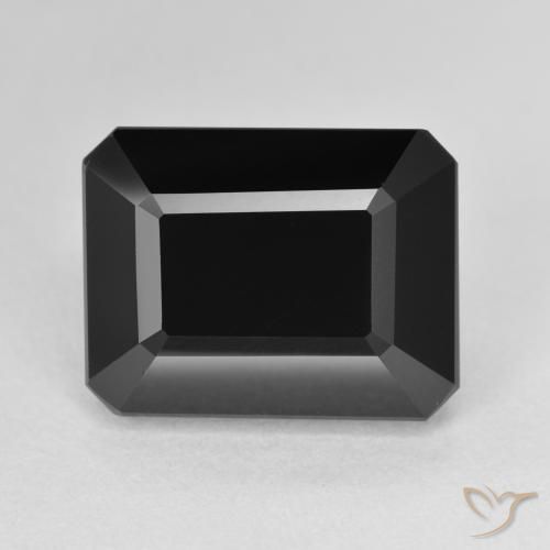 11.28ct Натуральный Шерл Турмалин, Изумрудная огранка, Непрозрачный