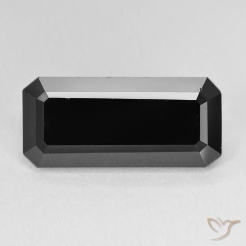 10.29ct Натуральный Шерл Турмалин, Изумрудная огранка, Непрозрачный
