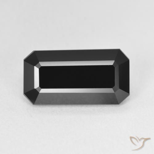4.33ct Натуральный Шерл Турмалин, Изумрудная огранка, Непрозрачный