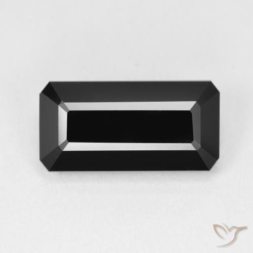 5.25ct Натуральный Шерл Турмалин, Изумрудная огранка, Непрозрачный