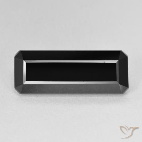 6.18ct Натуральный Шерл Турмалин, Изумрудная огранка, Непрозрачный