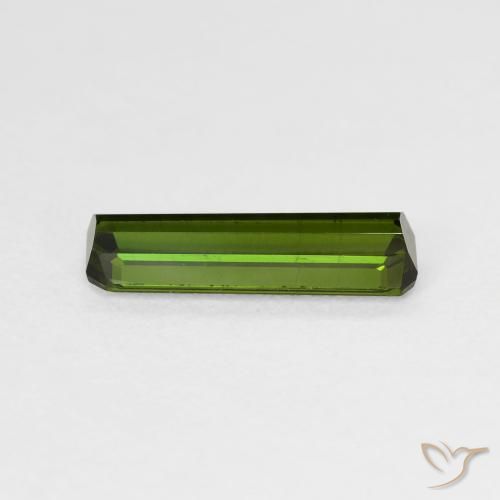 1.28 карата, натуральный Medium Light Green Турмалин, Октагон / Изумрудная Огранка, VS-SI